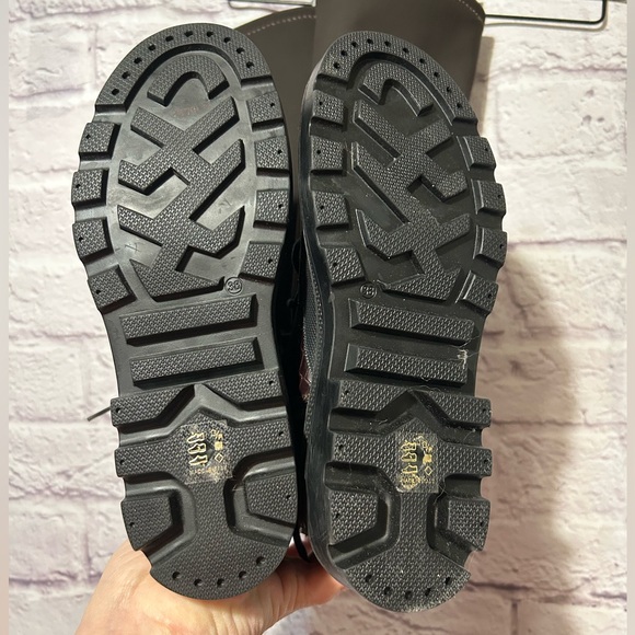 Free People Shoreditch Over The Knee Boots Brown Croc Size 38 New - Picture 8 of 11